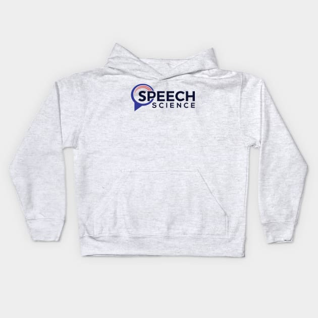 Original Speech Science Logo Kids Hoodie by MWH Productions